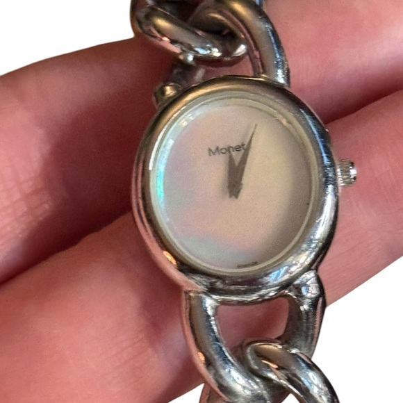 Monet Silver Women's Chain Bracelet Watch - Picture 4 of 9